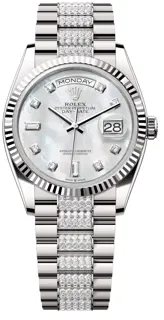 Rolex Day-Date 36 128239-0026 White gold White