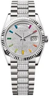 Rolex Day-Date 36 128239-0027 White gold White