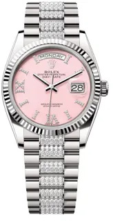 Rolex Day-Date 128239-0030 White gold White