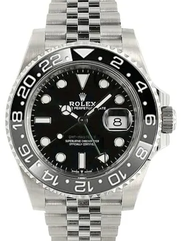 Rolex GMT-Master II 126710GRNR 40mm Stainless steel Black