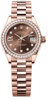 Rolex Lady-Datejust 279135RBR-0001 Rose gold Brown