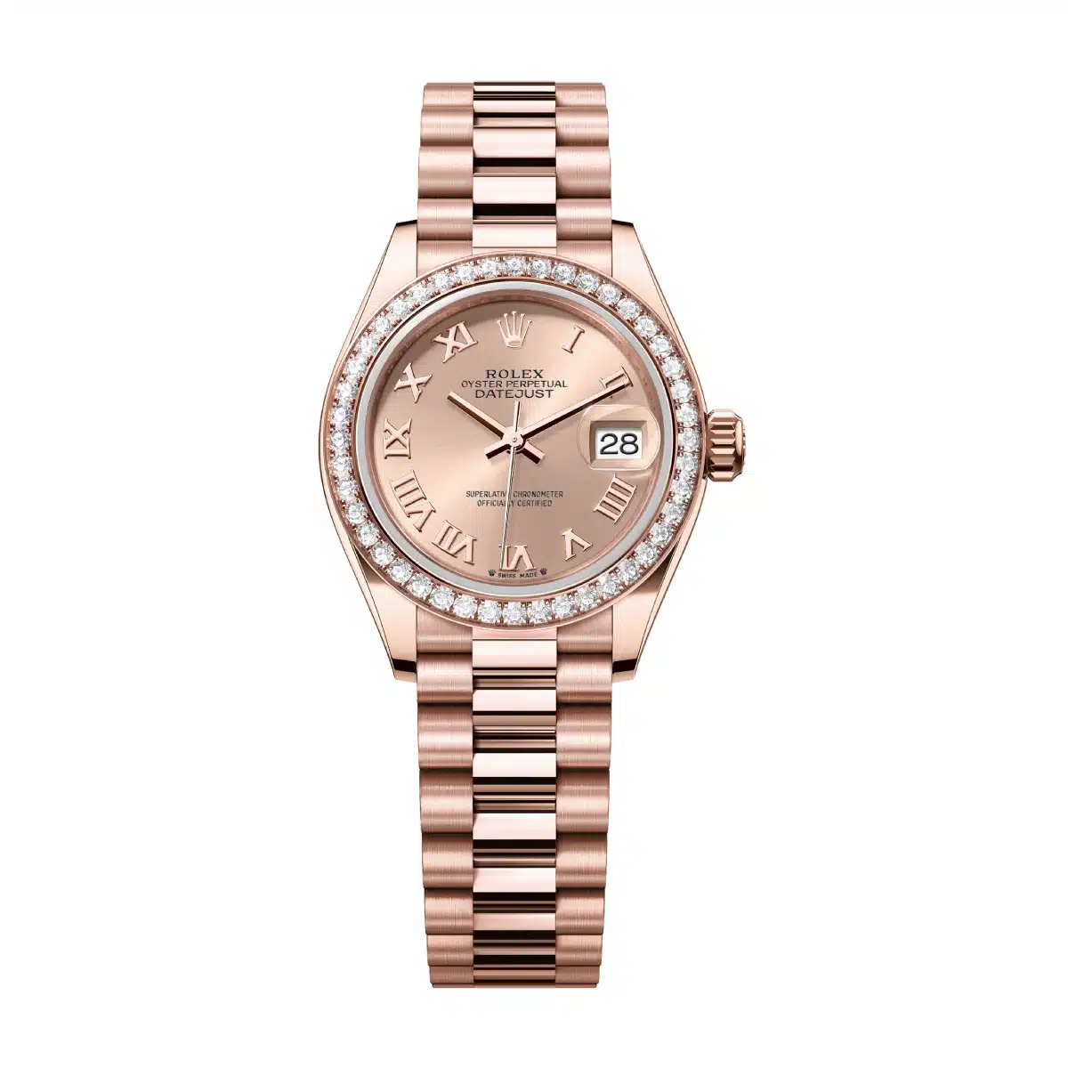 Rolex Lady-Datejust 279135RBR-0027 28mm Everose gold Pink