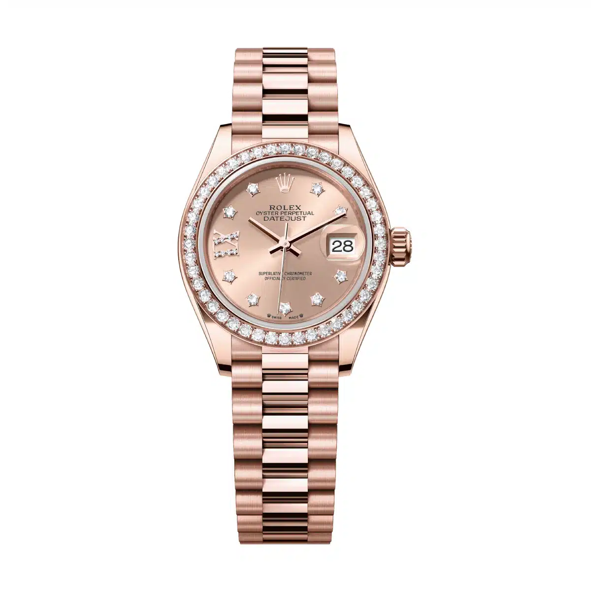 Rolex Lady-Datejust 279135RBR-0029 28mm Everose gold Pink