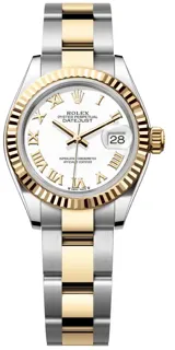 Rolex Lady-Datejust 279173-0024 Yellow gold and Stainless steel White