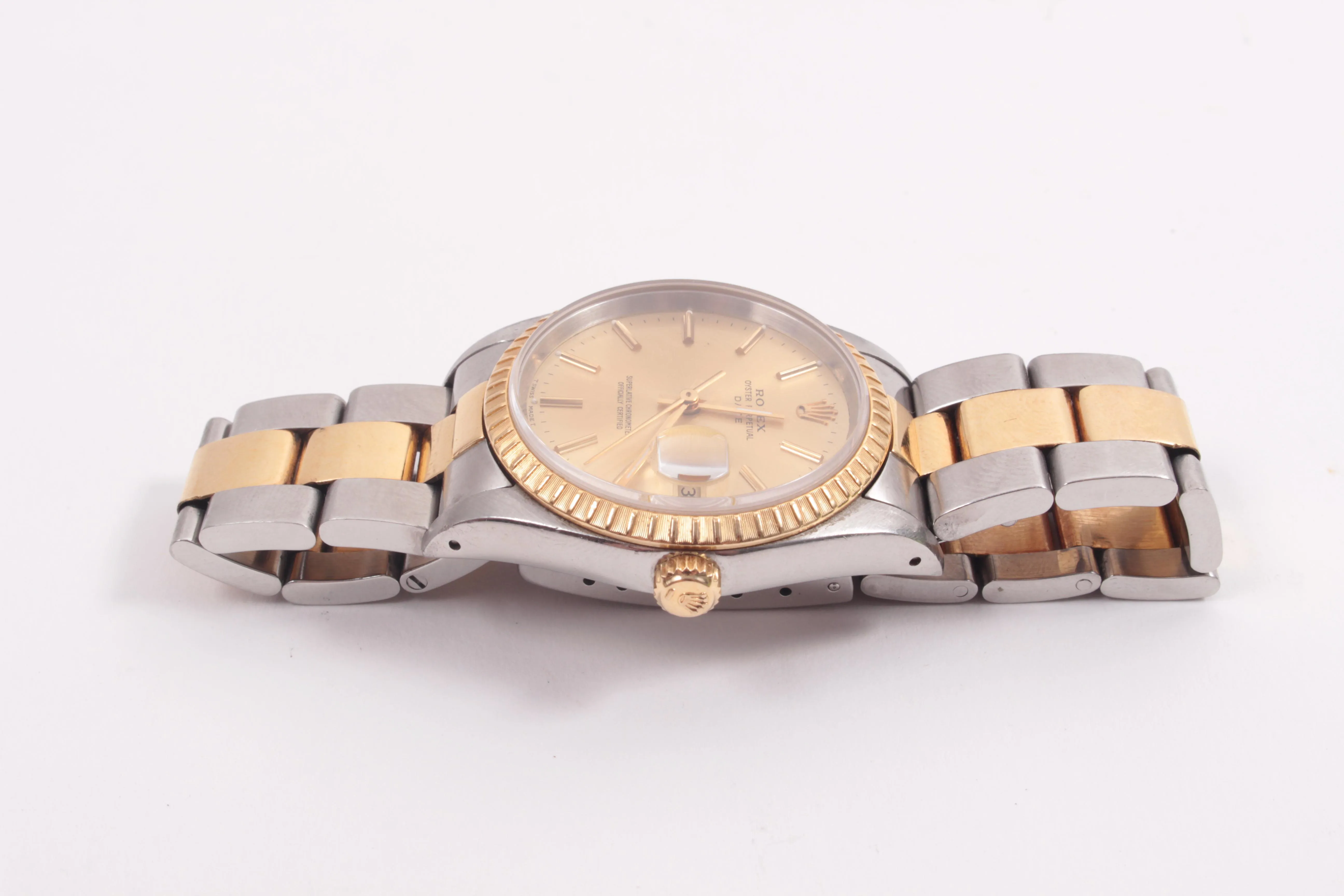 Rolex Oyster Perpetual Date 15223 34mm Yellow gold and stainless steel 1