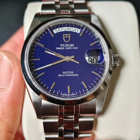 Tudor Prince Date-Day 76200 36mm Stainless steel Blue