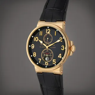 Ulysse Nardin Marine Chronometer 266-66 1846 Yellow gold Black