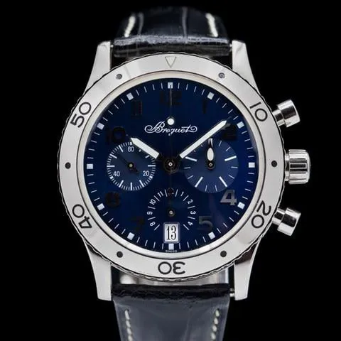 Breguet Type XX - XXI - XXII 3820 39.5mm White gold Blue