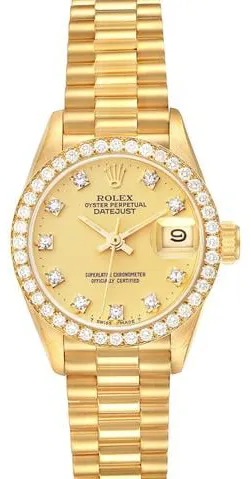 Rolex Datejust 69138G 26mm Yellow gold Champagne