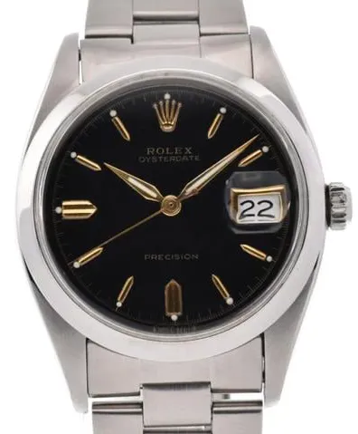 Rolex Oyster Date 6494 34mm Stainless steel Black