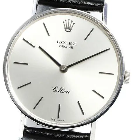 Rolex Cellini 3833 31mm White gold Silver