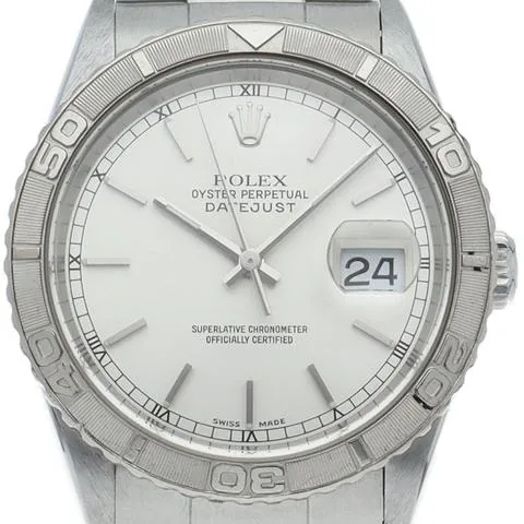 Rolex Datejust Turn-O-Graph 16264 36mm White gold Silver