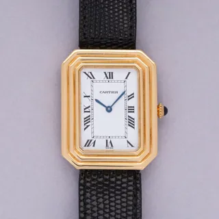 Cartier Cristallor Jumbo 78096 35mm Yellow gold White