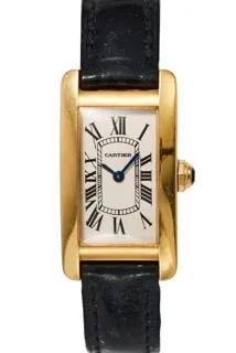 Cartier Tank Américaine 1710 Yellow gold White