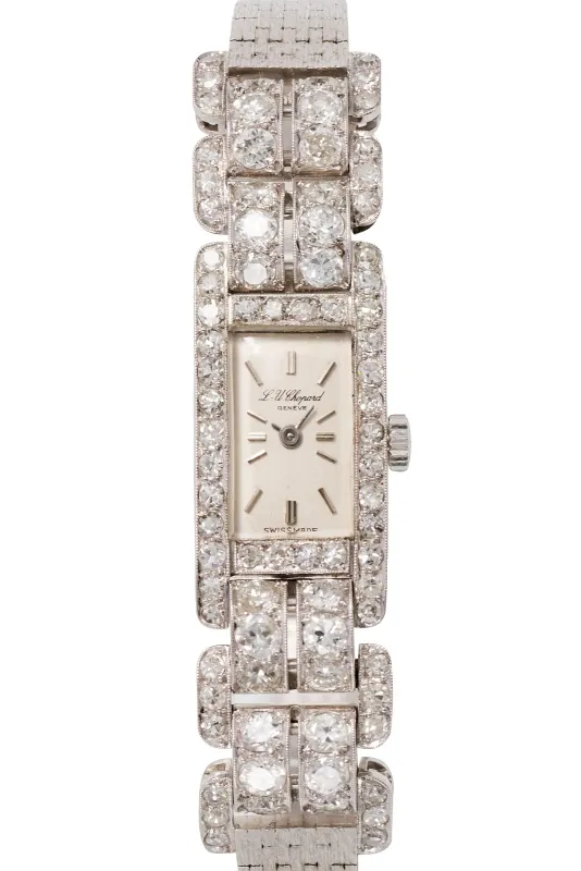 Chopard 15mm White gold and diamond-set Silver