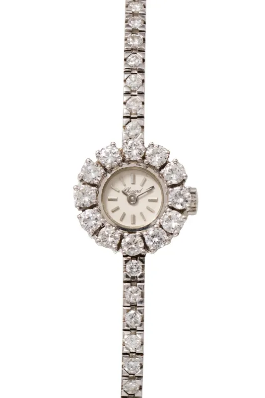Chopard 18mm Gold and diamond-set Silver