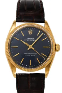 Rolex Oyster Perpetual 6567 Yellow gold Blue