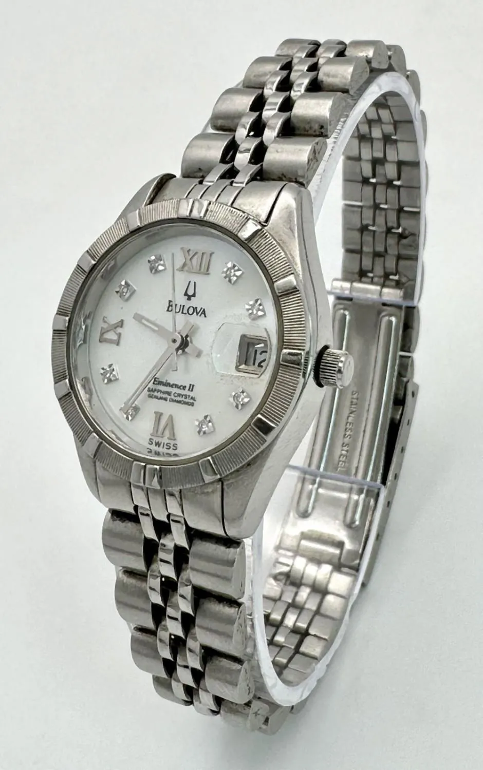 Bulova Eminence II 25mm Stainless steel White