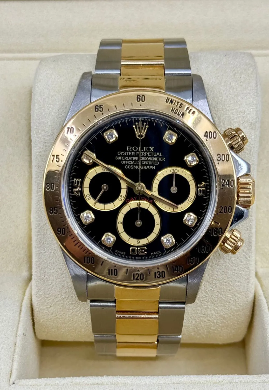 Rolex Daytona 16523 40mm Yellow gold and stainless steel Black 1