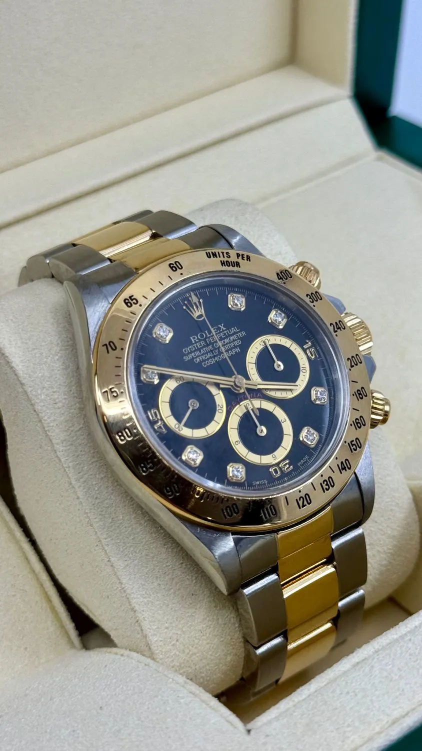 Rolex Daytona 16523 40mm Yellow gold and stainless steel Black 2