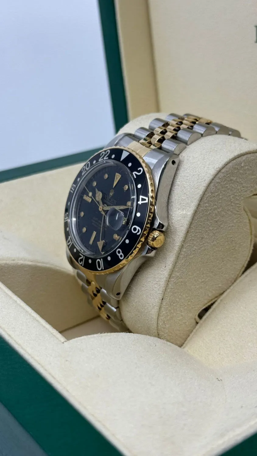 Rolex GMT-Master 1675 Yellow gold and Stainless steel Black 3