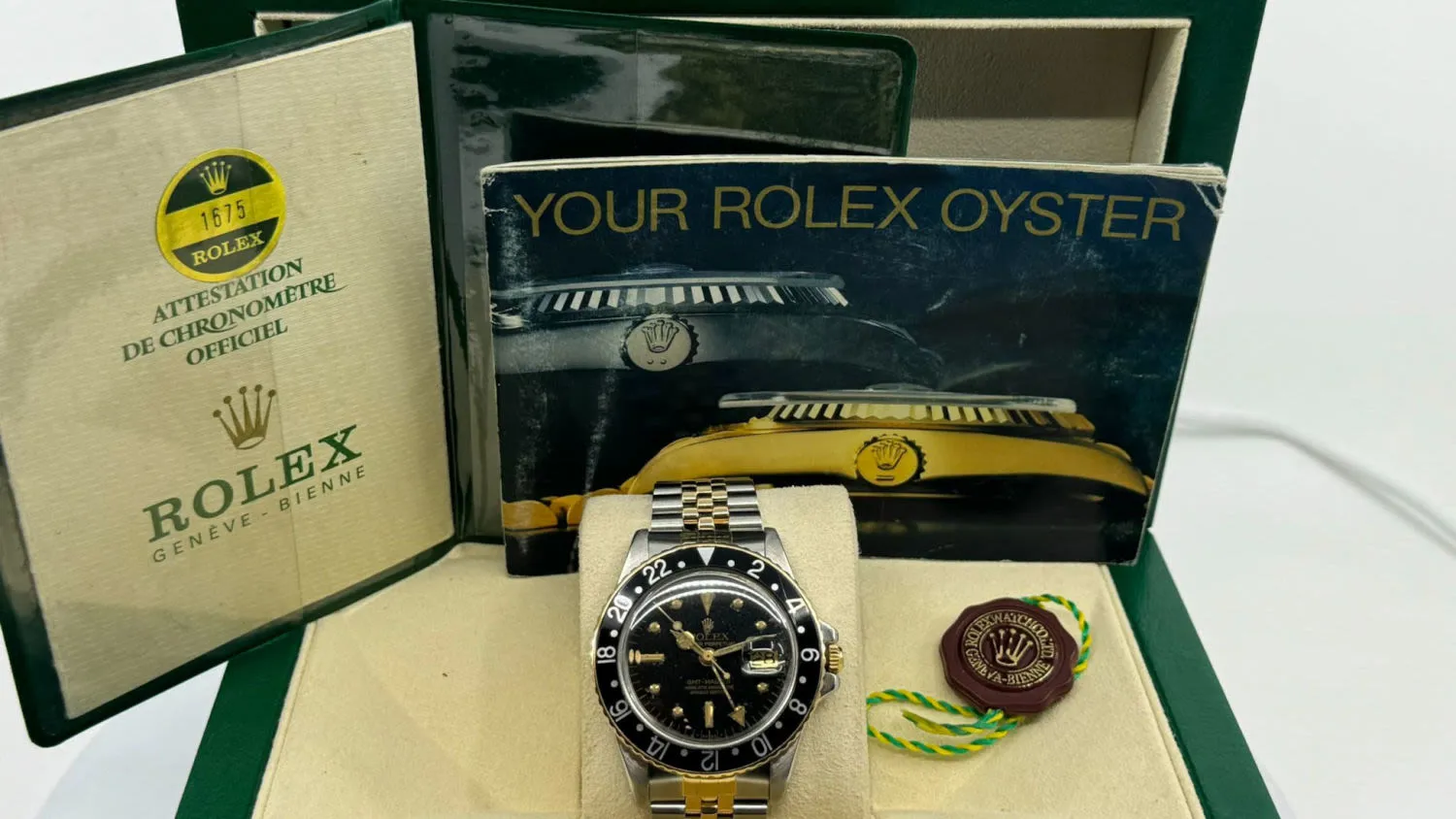 Rolex GMT-Master 1675 Yellow gold and Stainless steel Black 6