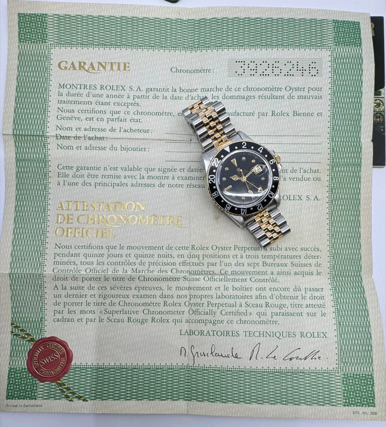 Rolex GMT-Master 1675 Yellow gold and Stainless steel Black 8