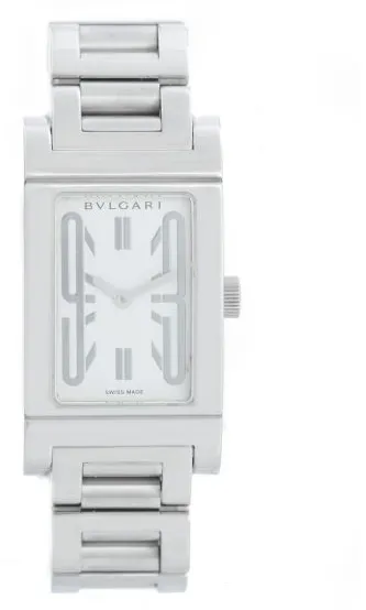 Bulgari Rettangolo RT39S 38mm Stainless steel White