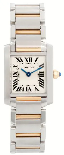 Cartier Tank Française W51007Q4 2384 20mm Stainless steel Ivory