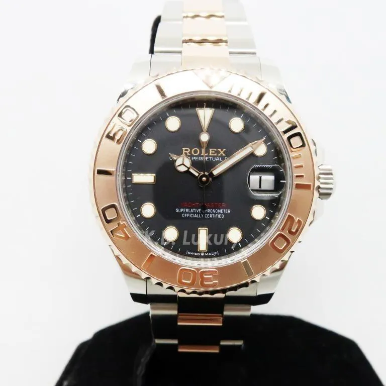 Rolex Yacht-Master 37 268621 37mm Rose gold and Stainless steel Black