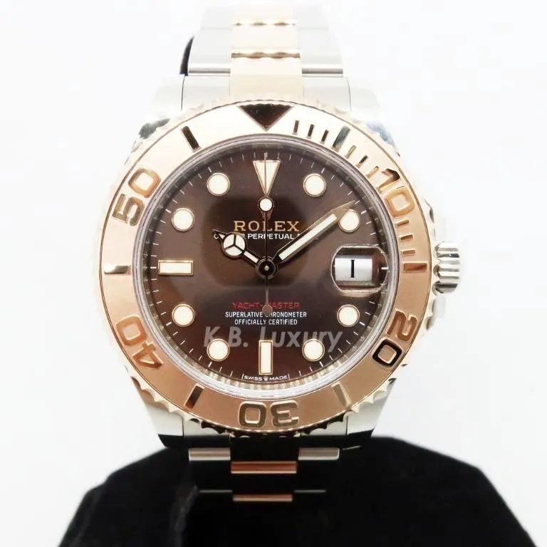 Rolex Yacht-Master 37 268621 37mm Rose gold and Stainless steel Brown