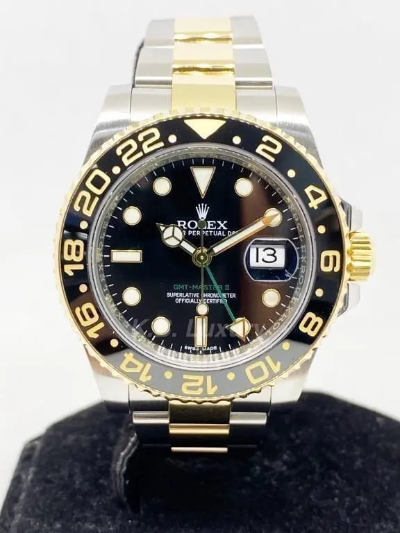 Rolex GMT-Master II 116713LN 40mm Yellow gold and Stainless steel and 18k yellow gold Black