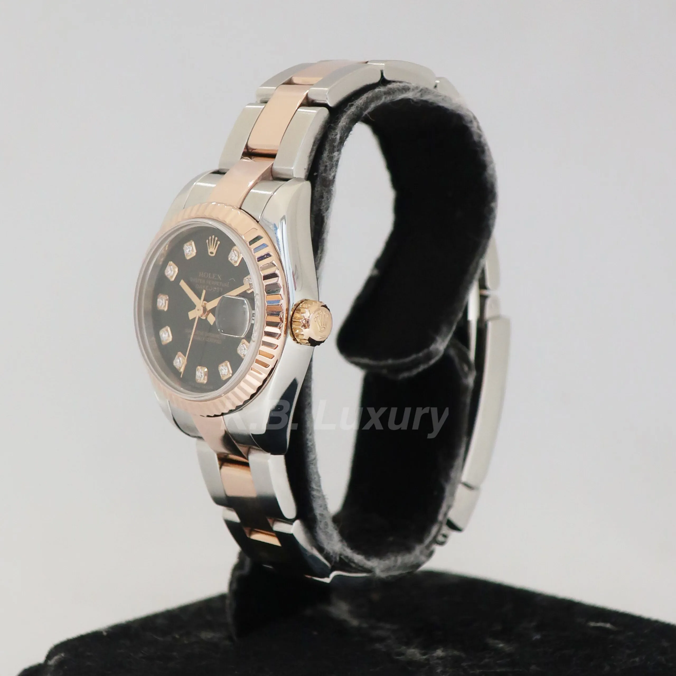 Rolex Lady-Datejust 179171 26mm Rose gold and Stainless steel Black 1