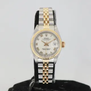 Rolex Lady-Datejust 69173 Stainless steel and 18k yellow gold White