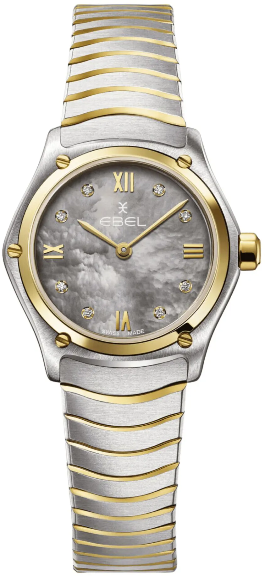 Ebel Classic 1216640 24mm Yellow gold and stainless steel Gray