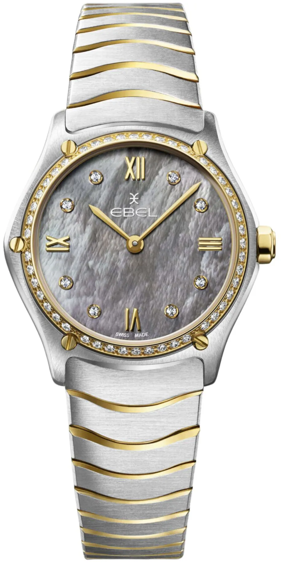 Ebel Classic 1216643 29mm Yellow gold and stainless steel Gray