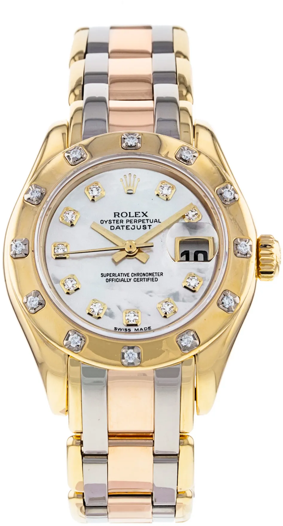 Rolex Lady-Datejust Pearlmaster 80318 29mm Yellow gold Diamond