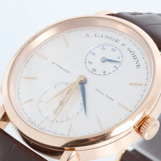 A. Lange & Söhne Saxonia 385.032 40mm Rose gold Silver 4