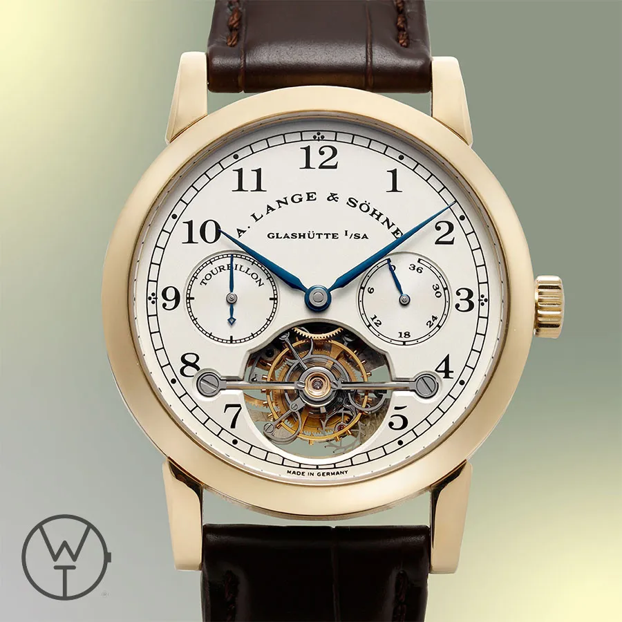 A. Lange & Söhne Tourbillon 701.001 38.5mm Yellow gold Silver