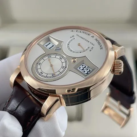 A. Lange & Söhne Zeitwerk 140.032 42mm Rose gold Silver 1