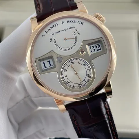 A. Lange & Söhne Zeitwerk 140.032 42mm Rose gold Silver 3