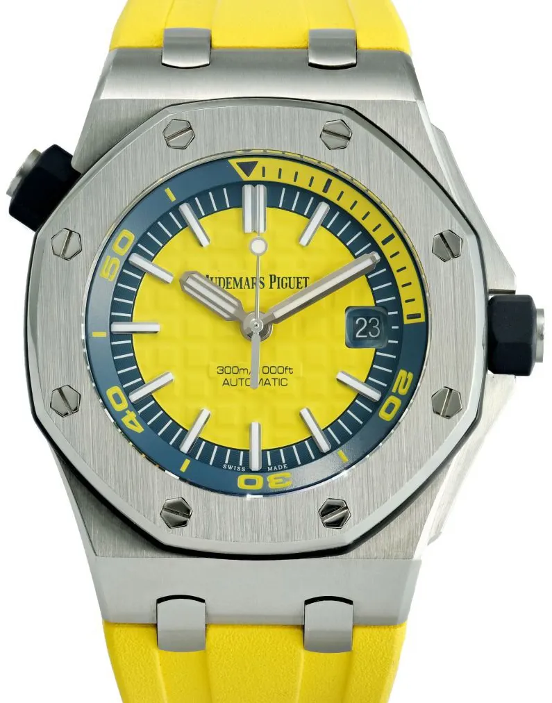 Audemars Piguet Royal Oak Offshore Diver 15710ST.OO.A051CA.01 42mm Stainless steel Yellow