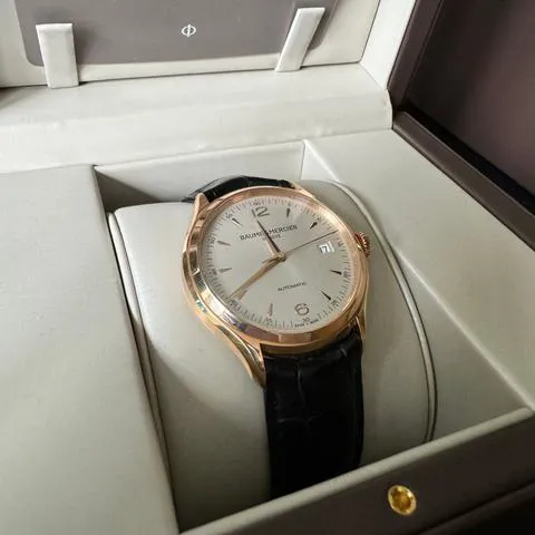 Baume & Mercier Clifton MOA10058 39mm Rose gold Silver