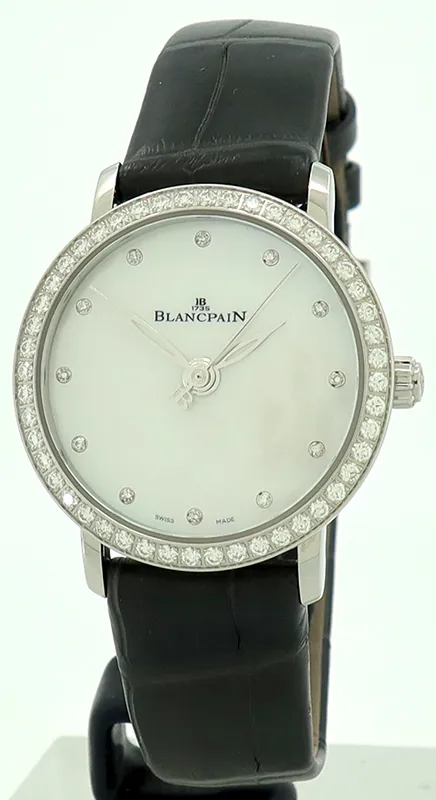 Blancpain Villeret ref.6102 4628 95A 29mm Stainless steel White