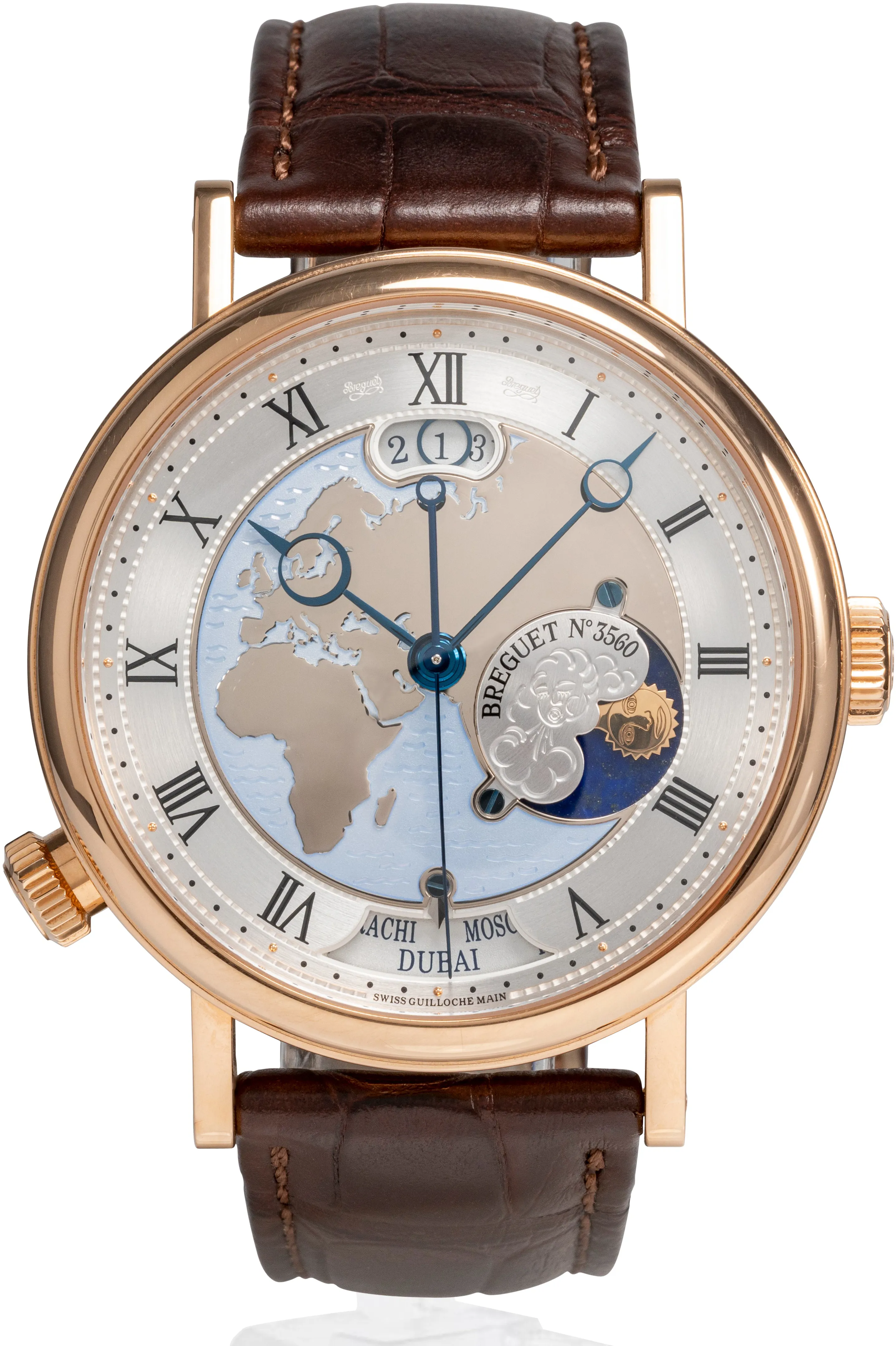 Breguet Classique 5717br/eu/9zu 44mm Rose gold Blue and Silver and Artistic dial 1