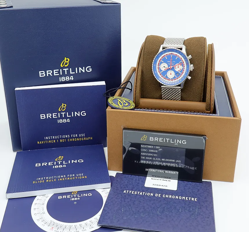 Breitling Navitimer AB01212B1C1A1 43mm Stainless steel Blue 6