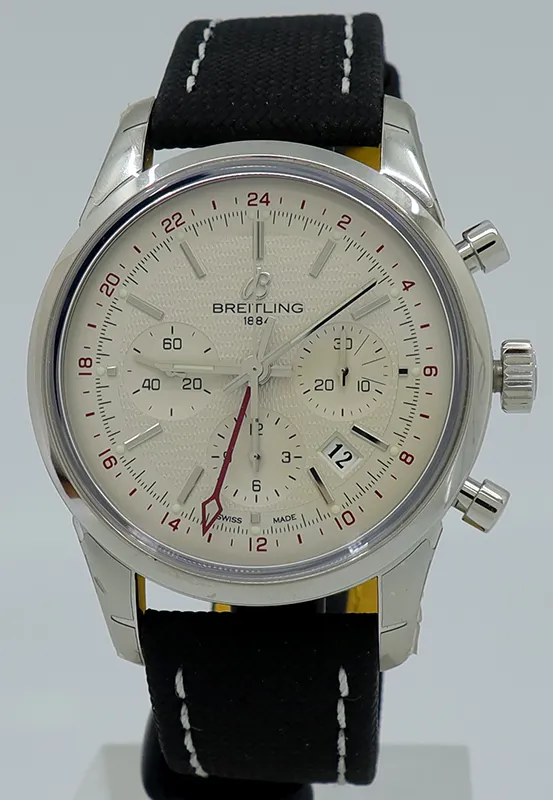 Breitling Transocean AB0451 43mm Stainless steel Silver