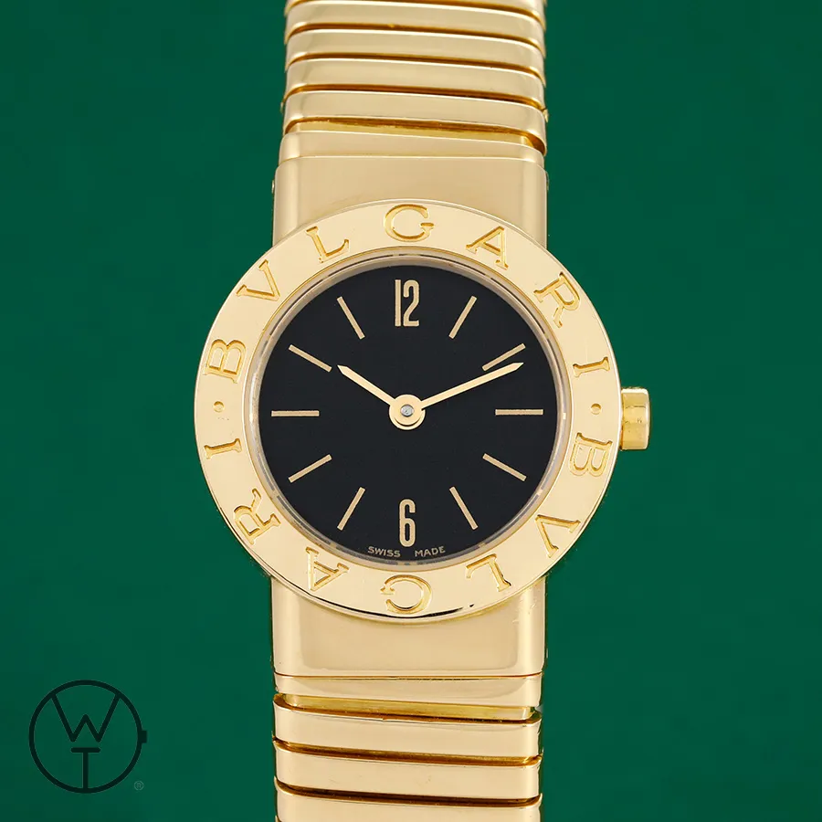 Bulgari Tubogas BB 23 2TG 25mm Yellow gold Black