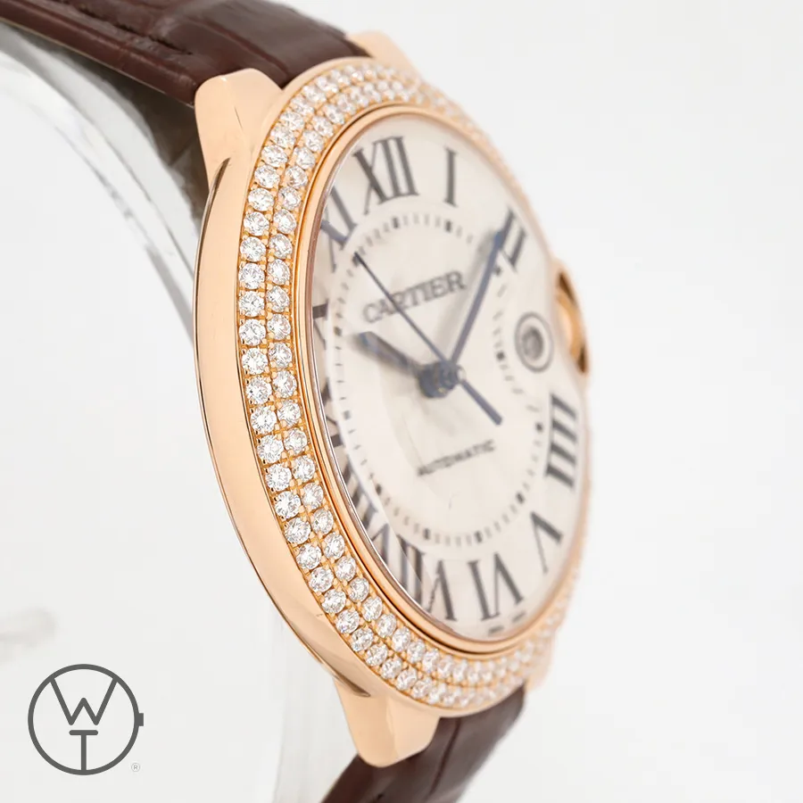 Cartier Ballon Bleu 2999 42mm Rose gold Silver 7