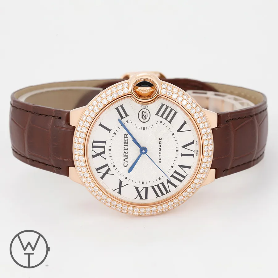 Cartier Ballon Bleu 2999 42mm Rose gold Silver 8